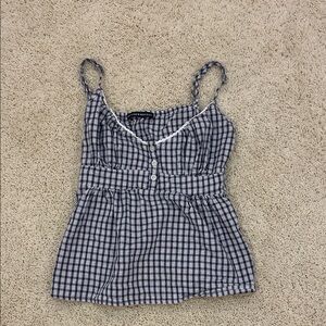 Brandy Melville Plaid Top